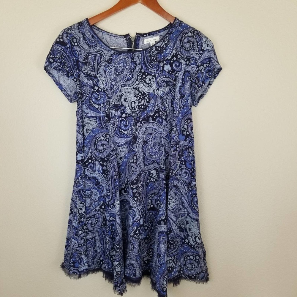 UO Silence + Noise Paisley Print Skater Dress